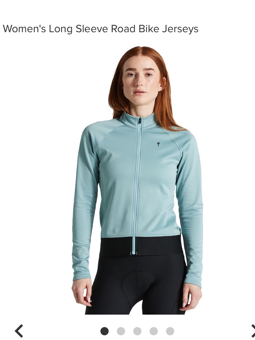Specialized Women’s RBX thermal long sleeve jersey arctic blue nwt medium